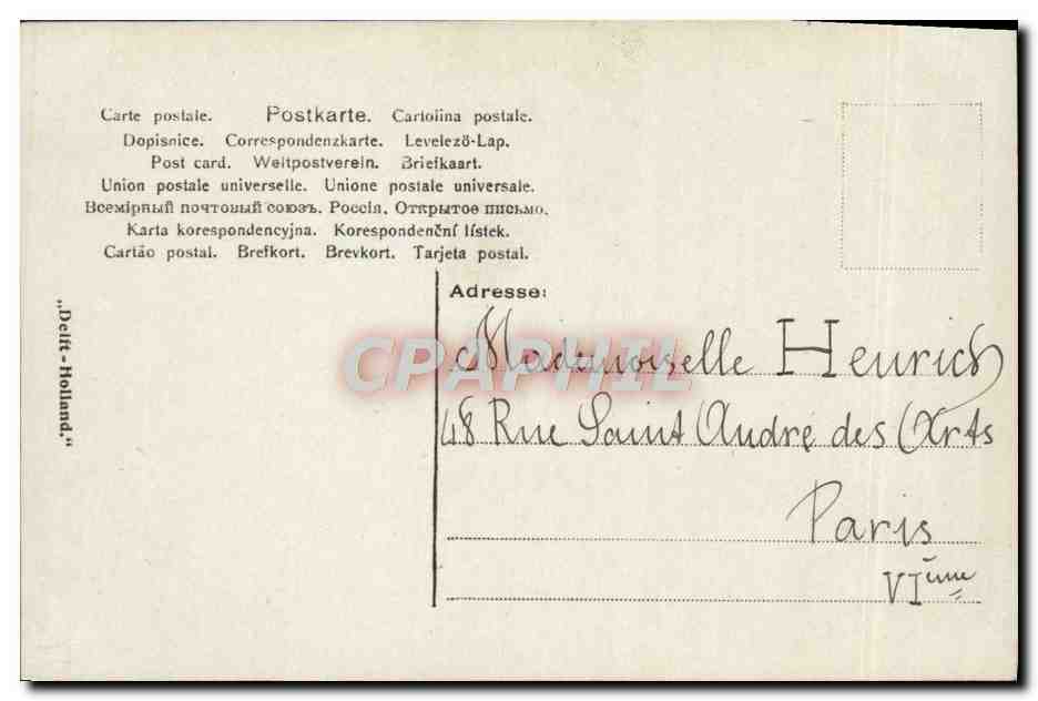CPA Fantaisie Enfant Moulin a vent — Rückseite