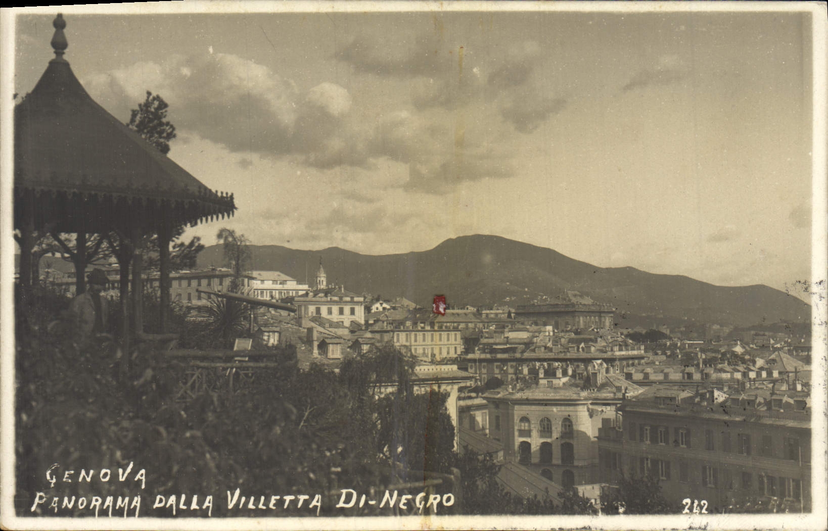 CPA Genova Panorama Dalla Villetta di Negro