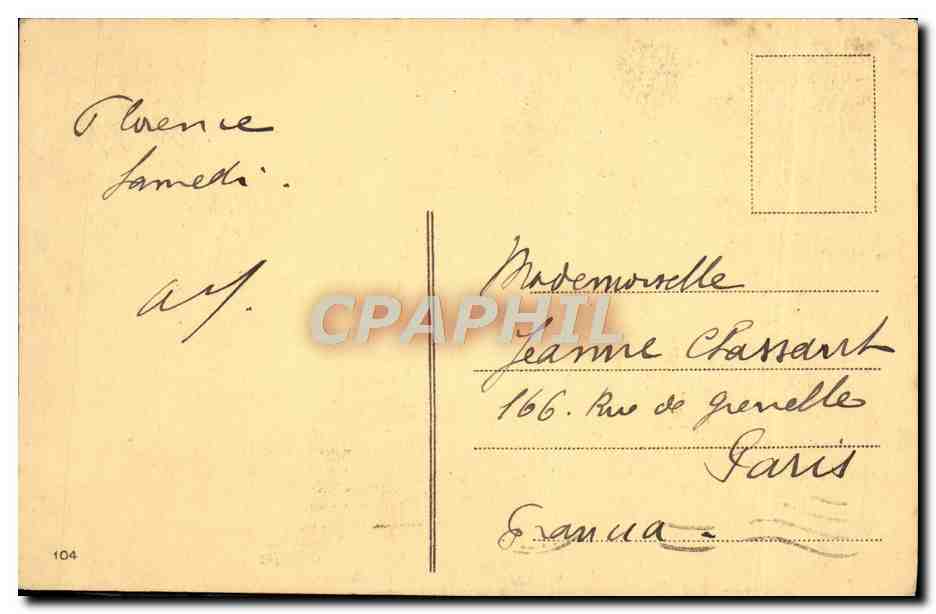 CPA Firenze Contorni Domenico e Collina di Fiesole Tramway — Verso