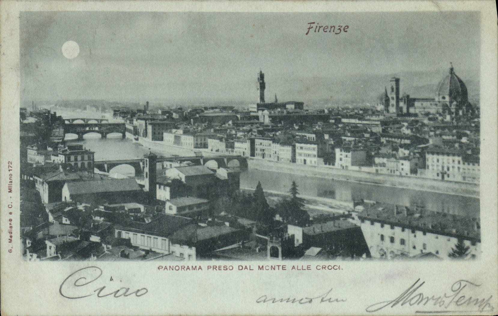 CPA Firenze Panorama preso dal Monte Alle Croce