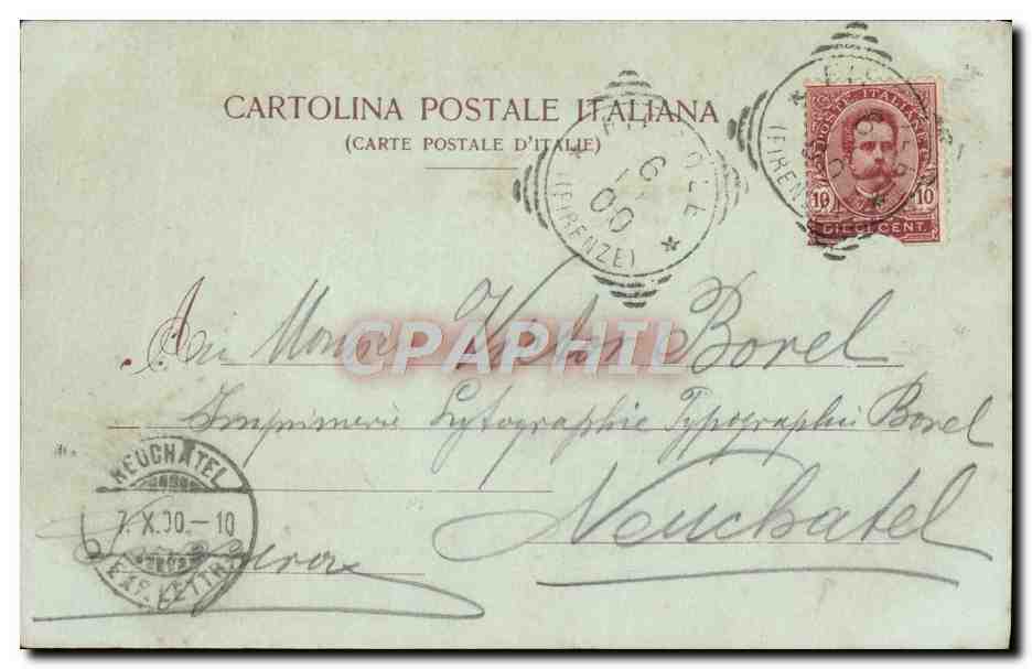 CPA Firenze Panorama preso dal Monte Alle Croce — Rückseite