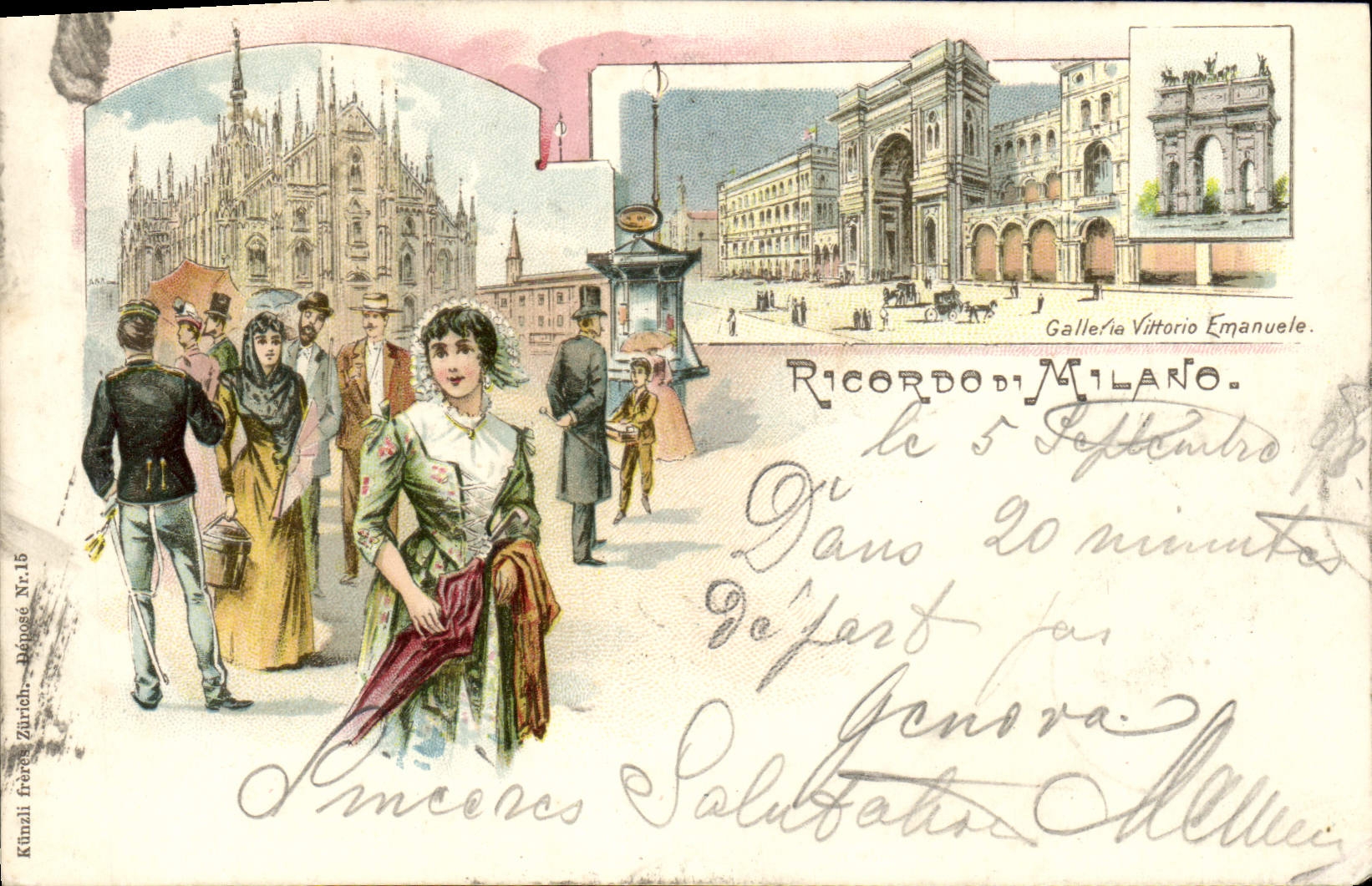 CPA Milano Galleria Vittorio Emanuele 
