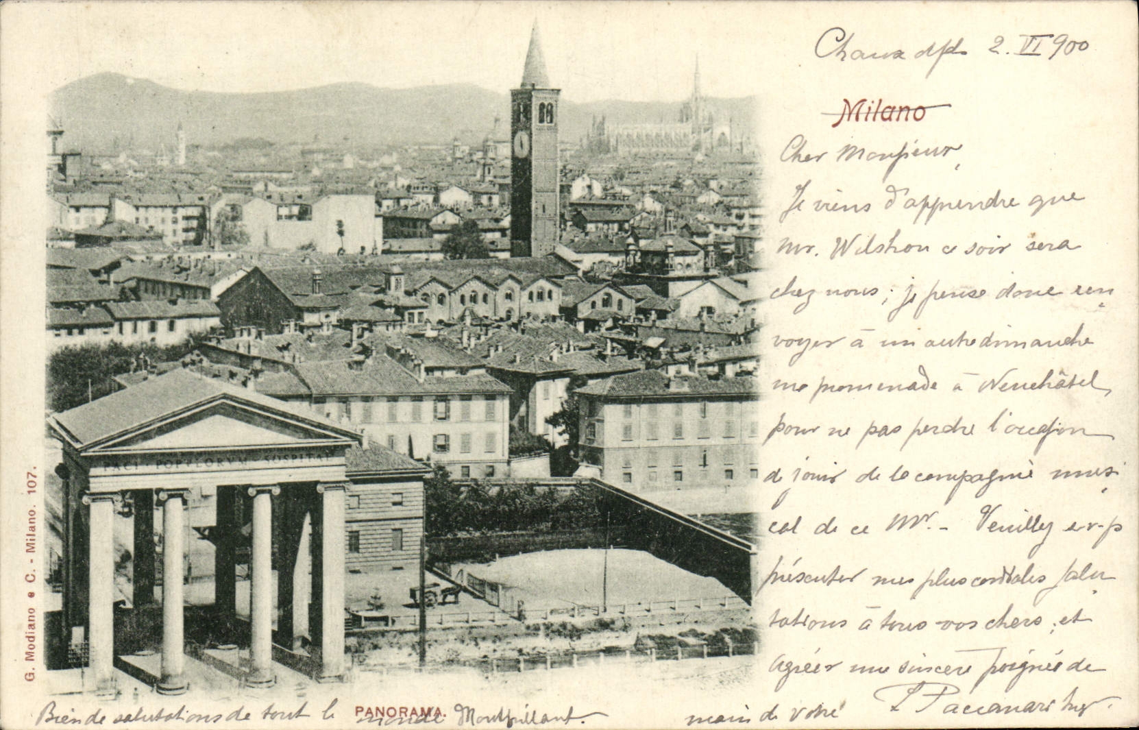 CPA Milano Panorama 