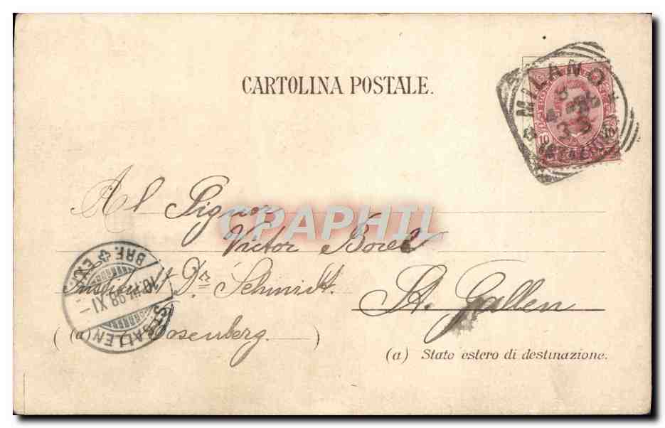CPA Milano  — Verso