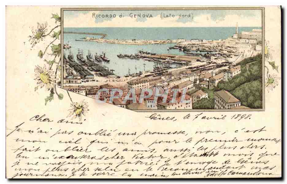 CPA Genova Ricordo di Lato Nord