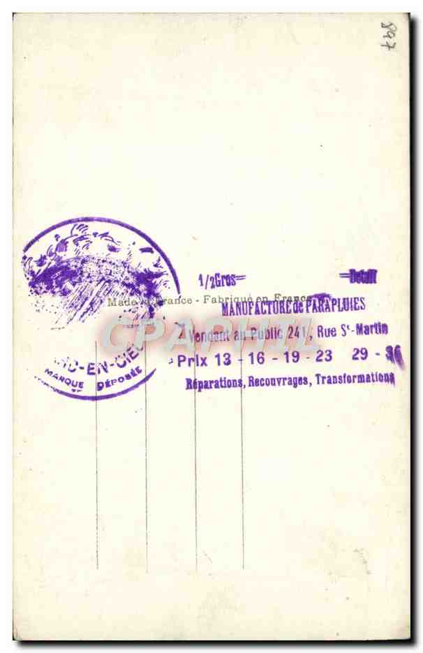 CPA Paris Exposition des Arts Decoratifs Pavillons Roubaix Tourcoing — Verso