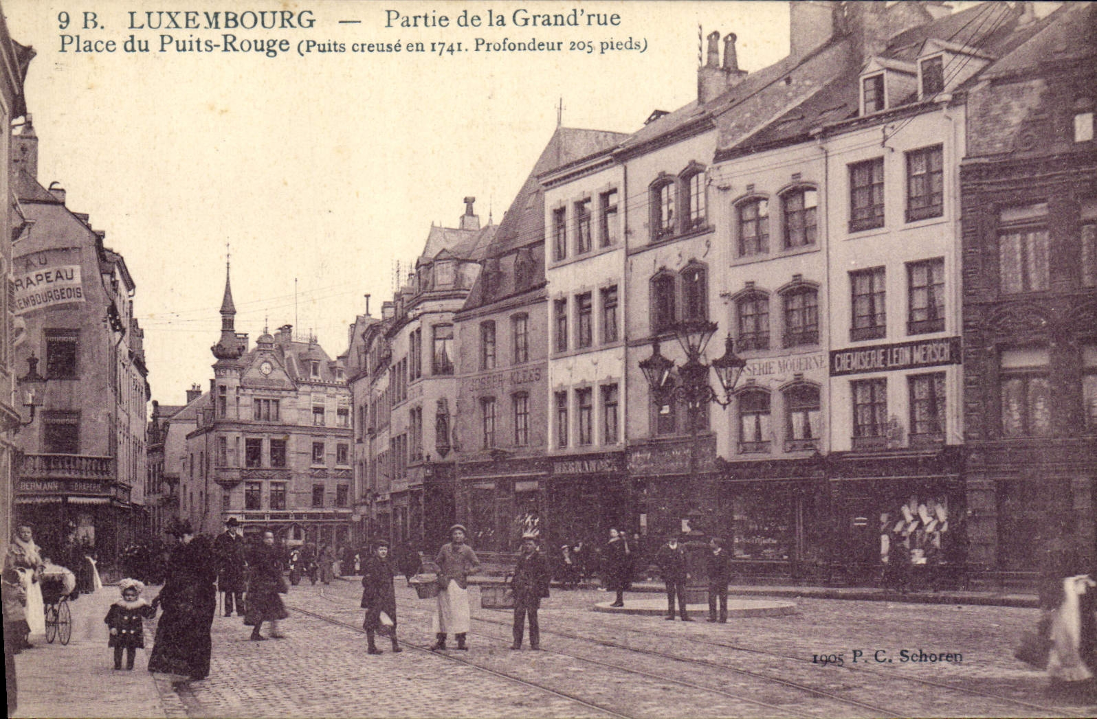 CPA Luxembourg Partie de la Grandrue