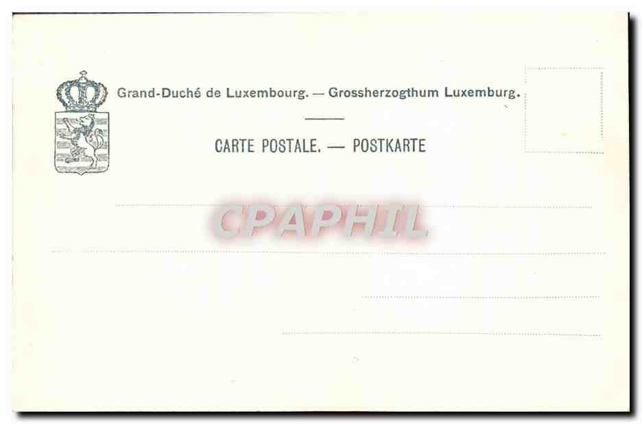 CPA Grand Duche de Luxembourg Echternach La cathedrale  — Rückseite