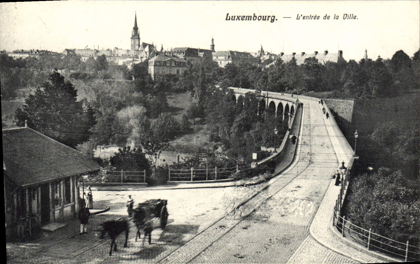 CPA Luxembourg L'Entree de la Ville