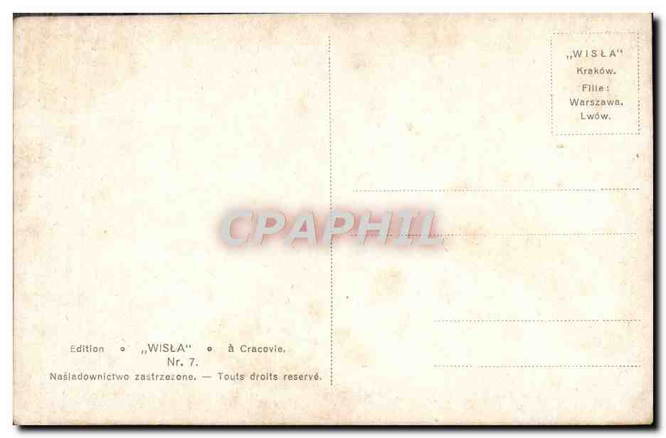CPA J kossak Na Stepach Sur la steppe — Verso