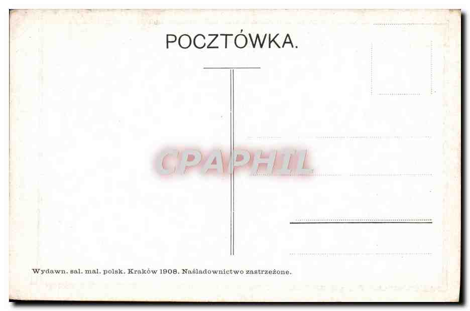 CPA Wesolych Swiat Ludwik Stasiak — Verso