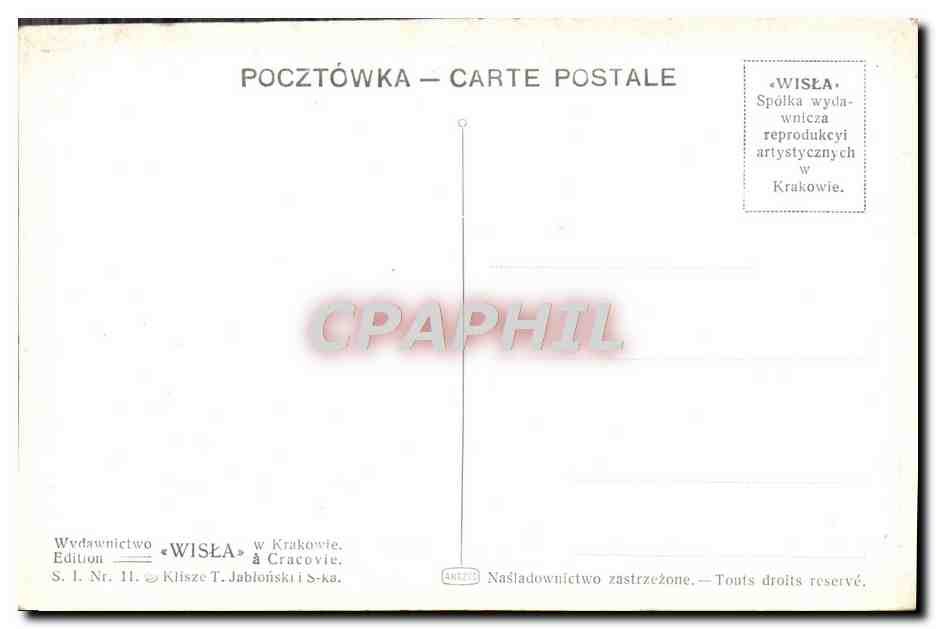 CPA Stachiewicz Dozynki Fete des moissonneurs — Verso