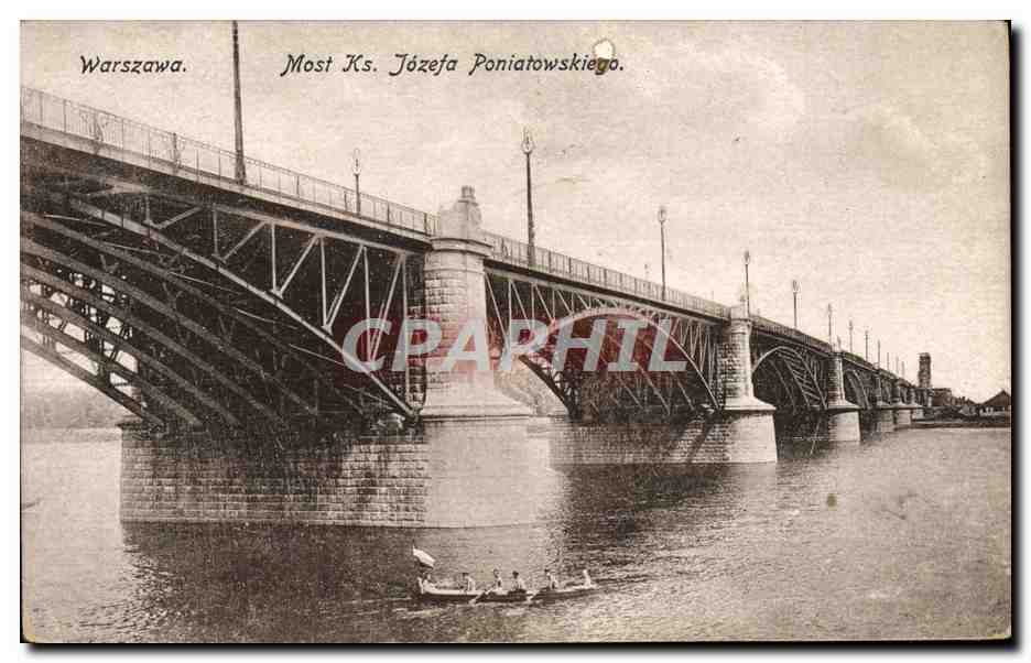 Warszawa — Pont du cardinal Józef Poniatowski — Éditeur : Wydawnictwo K. Wojturbńskiego w Warszawie