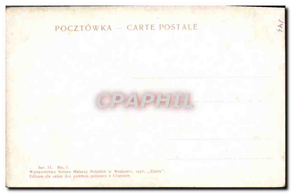 CPA Ludwik Stasiak Violon — Verso