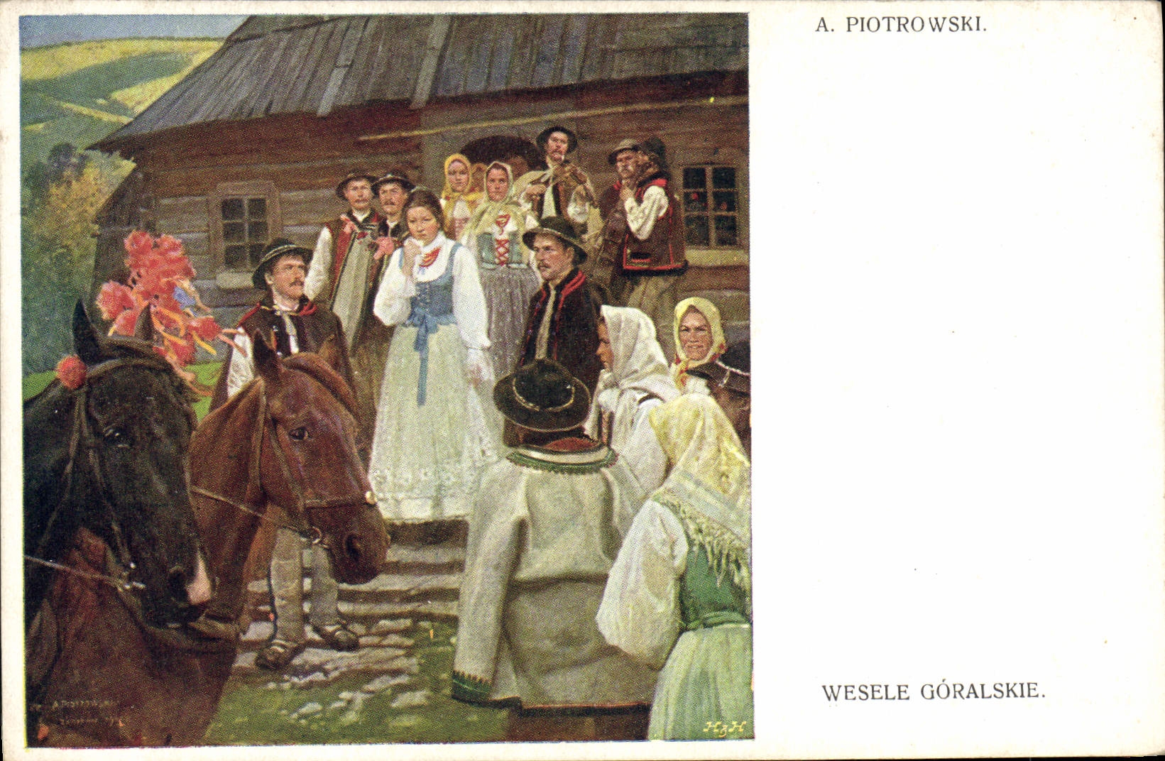 CPA Piotroswski Wesele Goralskie