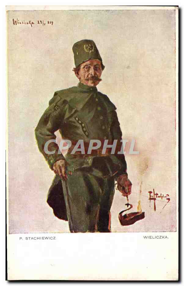 CPA Stachiewicz Wieliczka Militaria