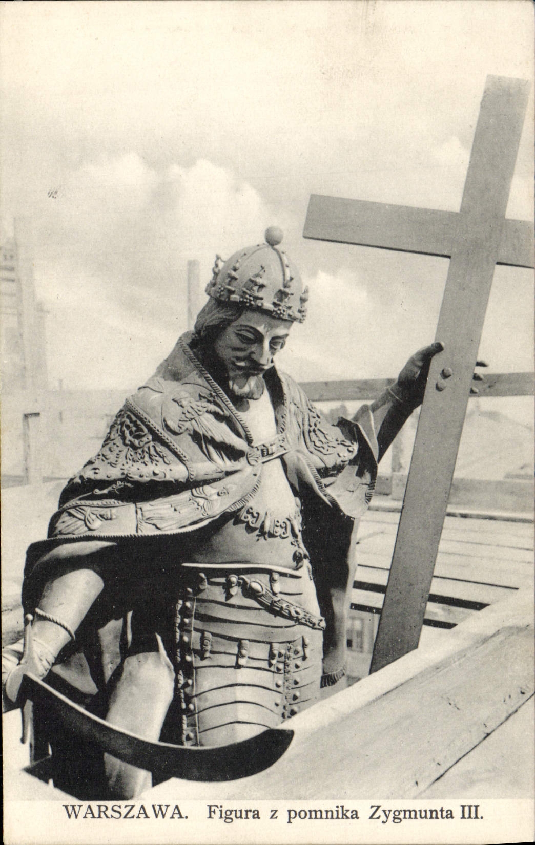Warszawa. Figure from the Monument of Sigismund III. — J. Fürstenberg i Ska, No. 24