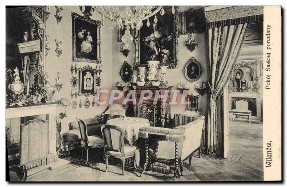 CPA Wilanow Pokoj Saskiej porcelany Wilanow 