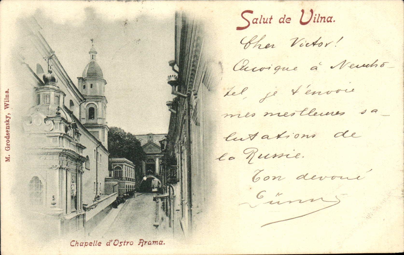 Chapelle d'Ostro Brama — Vilna — M. Grodsensky