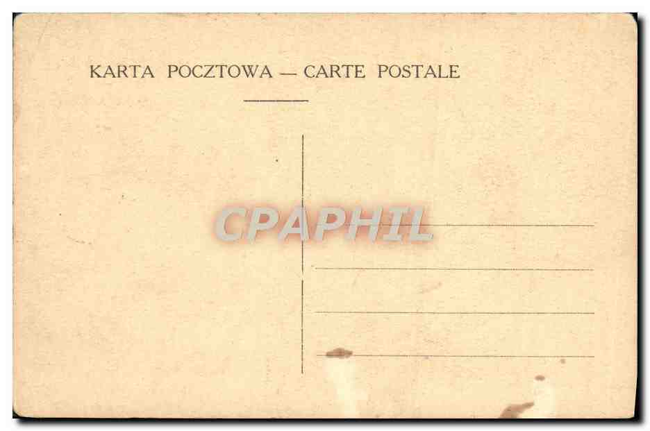 CPA Aigle Janusz Tlomakoswki Armes de Pologne Pologne Poland Polska — Rückseite