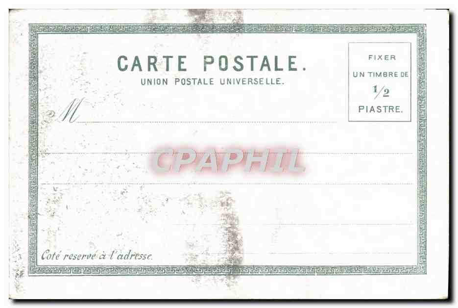 CPA Constantinople Femme Folklore Cigarette Turquie — Verso