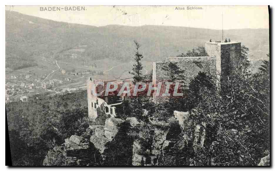 CPA Baden Baden Altes Schloss