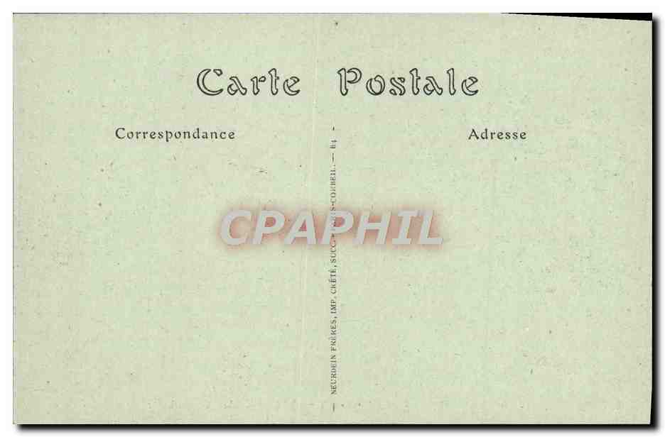 CPA Juan Les Pins Vue Generale et la Plage — Rückseite