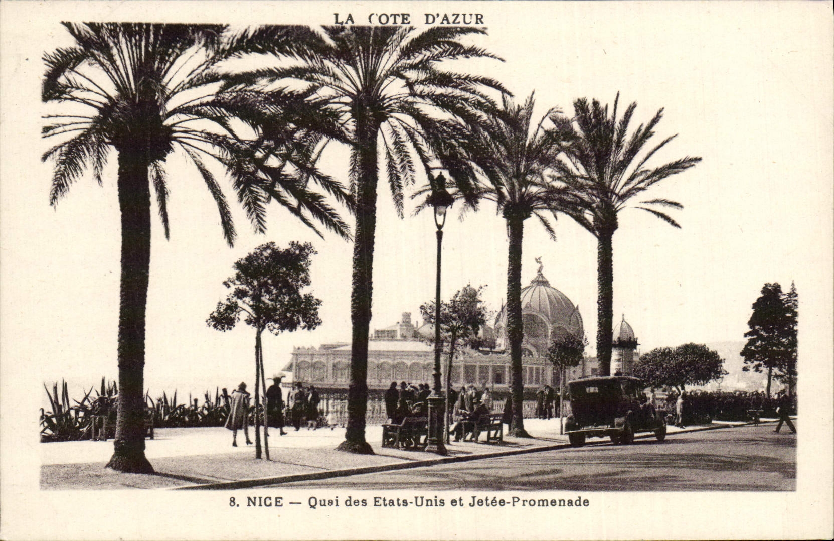 CPA Nice Quai des Etats Unis et Jetee Promenade