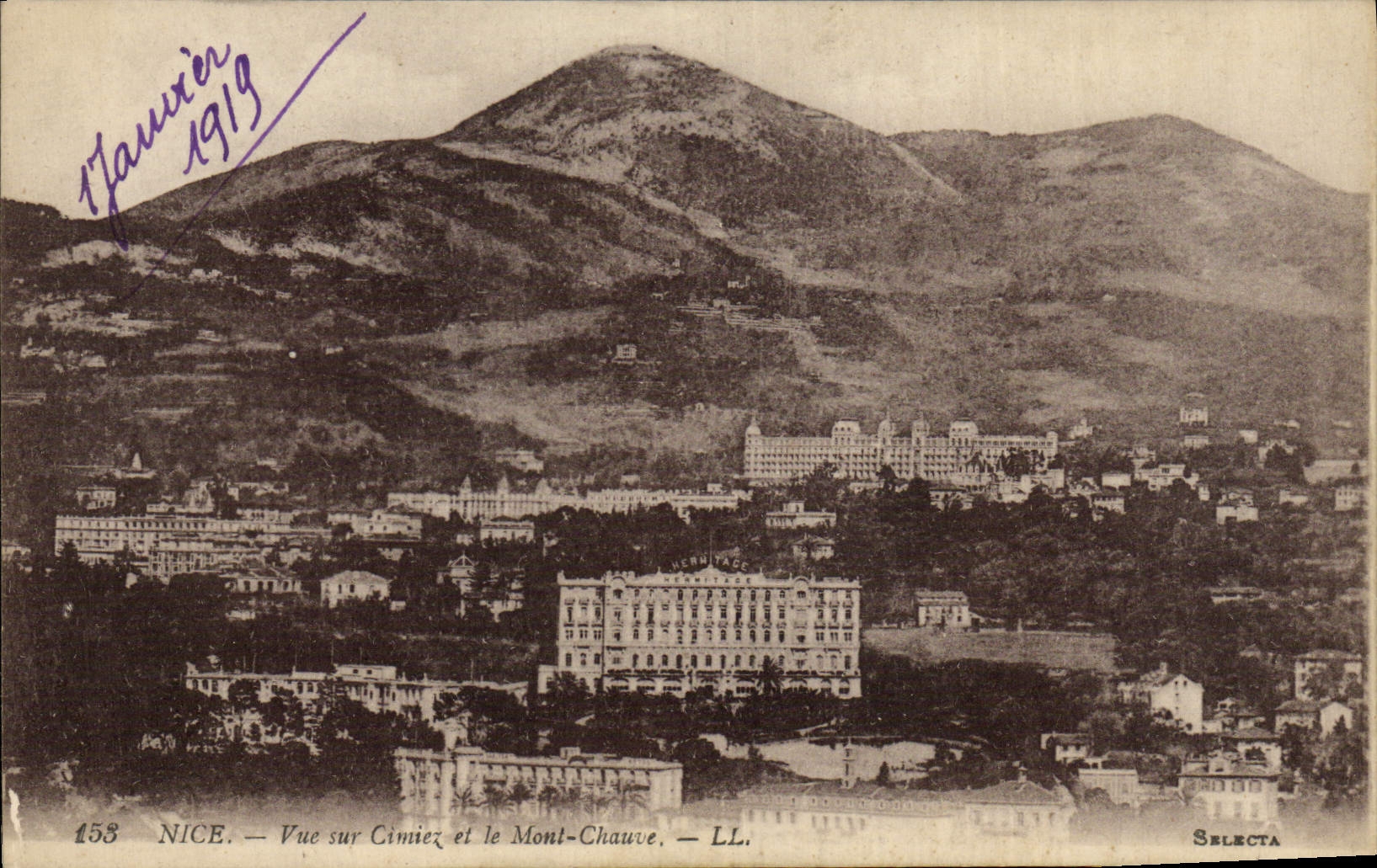 CPA Nice Vue Sur Cimiez et le Mont Chauve