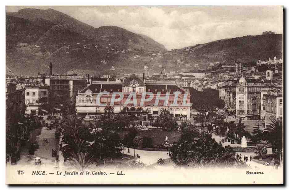 CPA Nice Le Jardin et le Casino