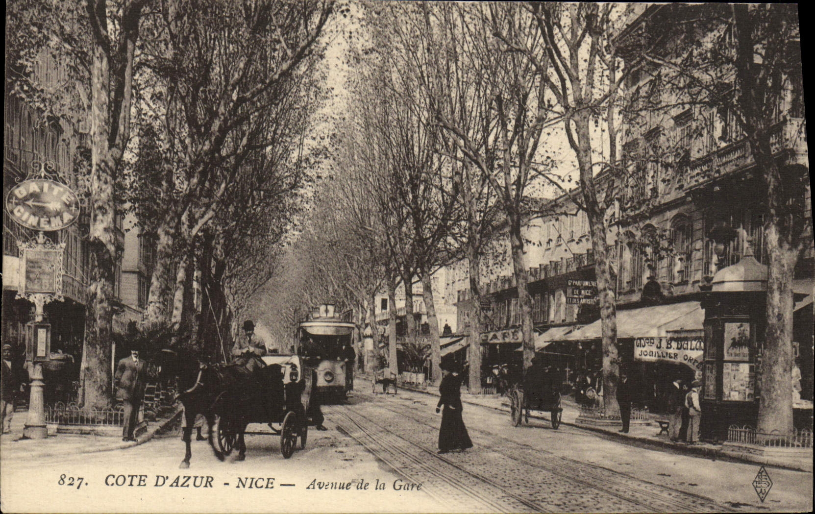 CPA Nice Avenue de la gare 