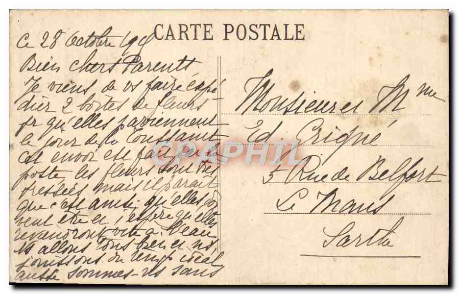 CPA Nice L'escadre en rade Bateau — Rückseite