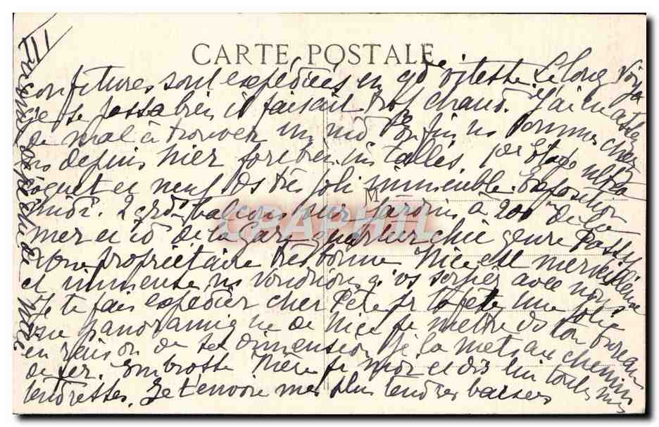 CPA Nice Interieur du Port Quartier de Riquier Bateaux  — Verso