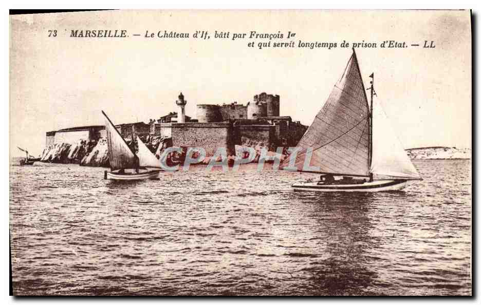 CPA Marseille Le Chateau d'If Bateaux
