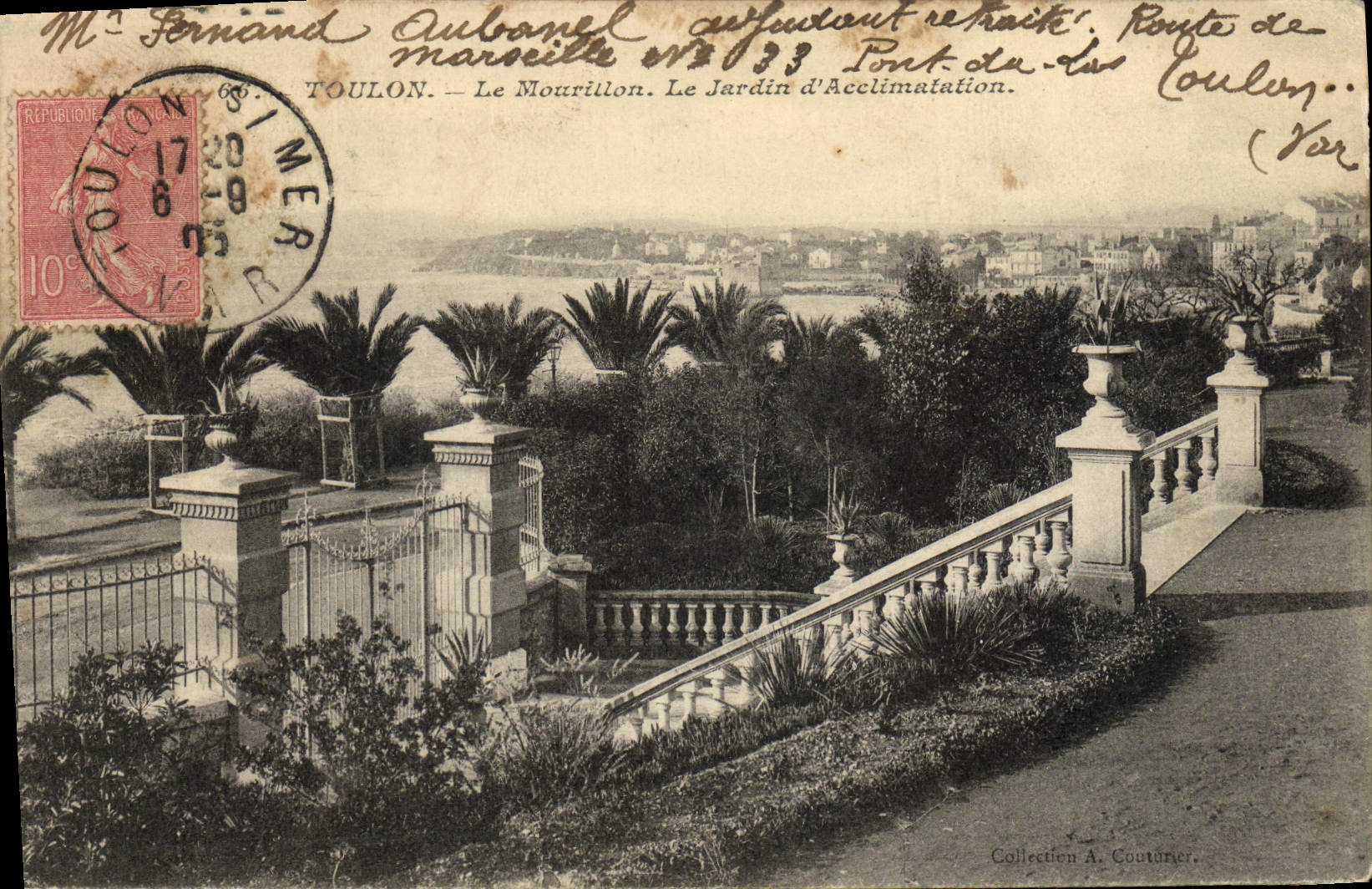 TOULON — Le Mourillon. Le Jardin d'Acclimatation — Collection A. Coutuner