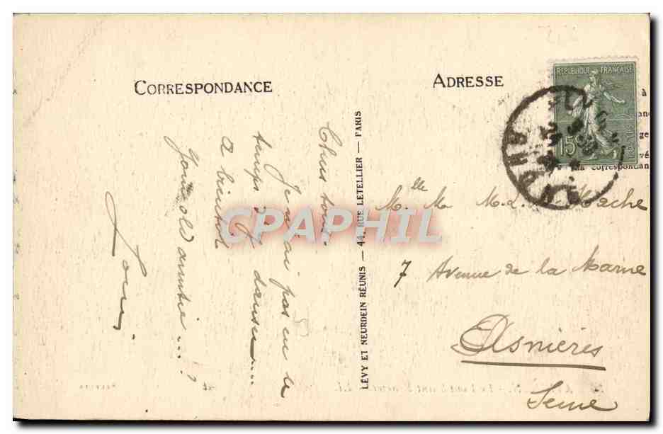 CPA Avignon Le Pont Saint Benezet — Verso