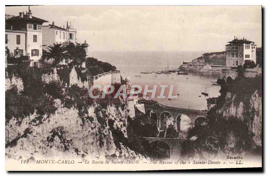 CPA Monte Carlo Le Ravin de Sainte Devote