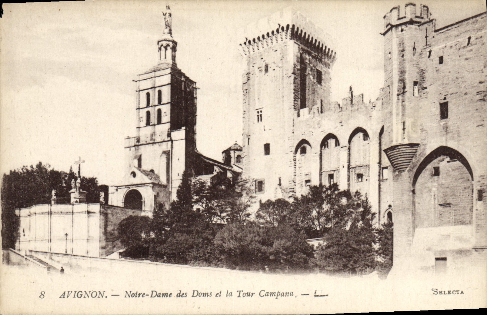 Avignon — Notre-Dame des Doms und die Turm Campana — Selecta