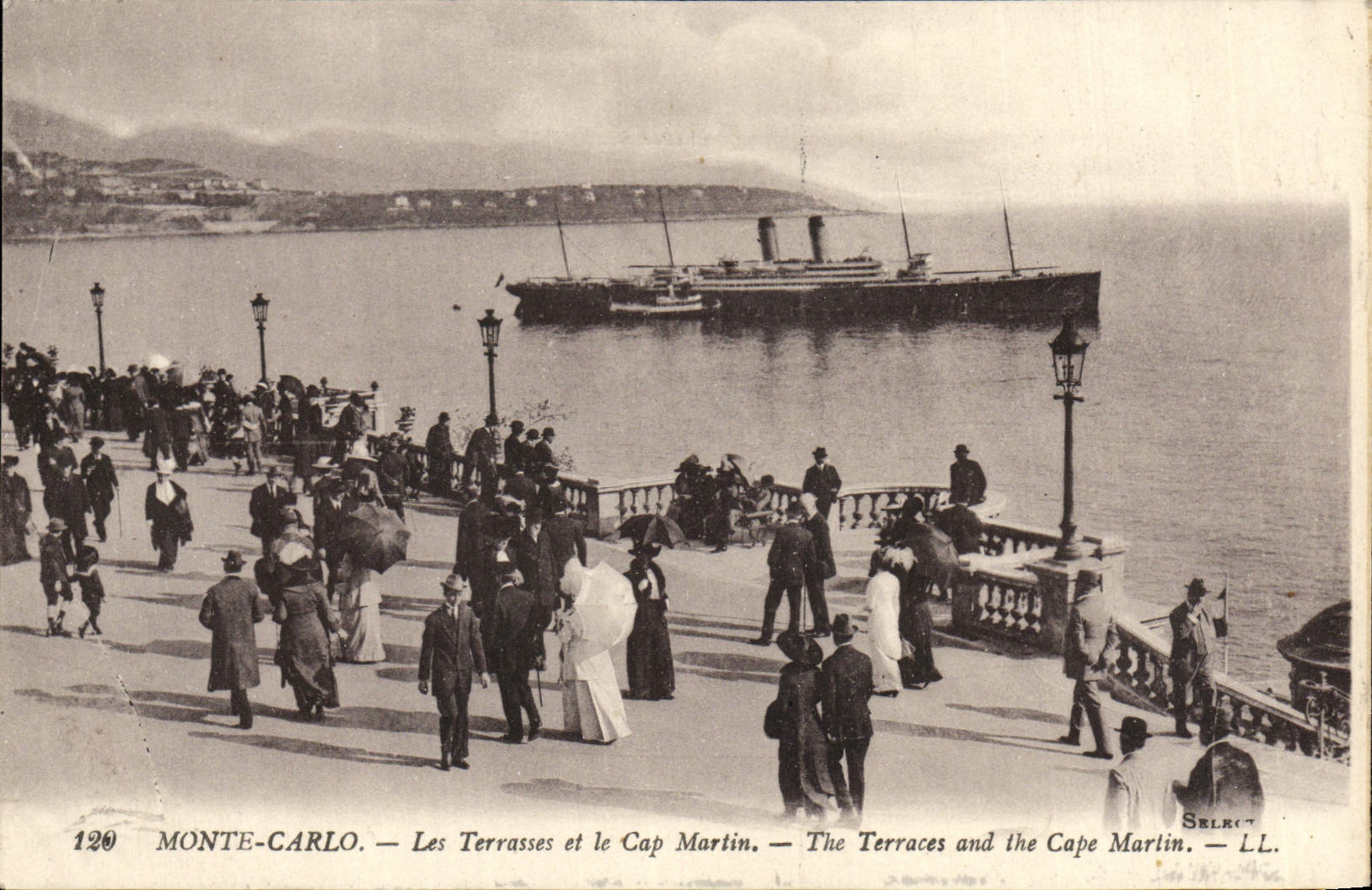 Monte-Carlo — Les Terrasses et le Cap Martin — Selrot — LL. — N° 120