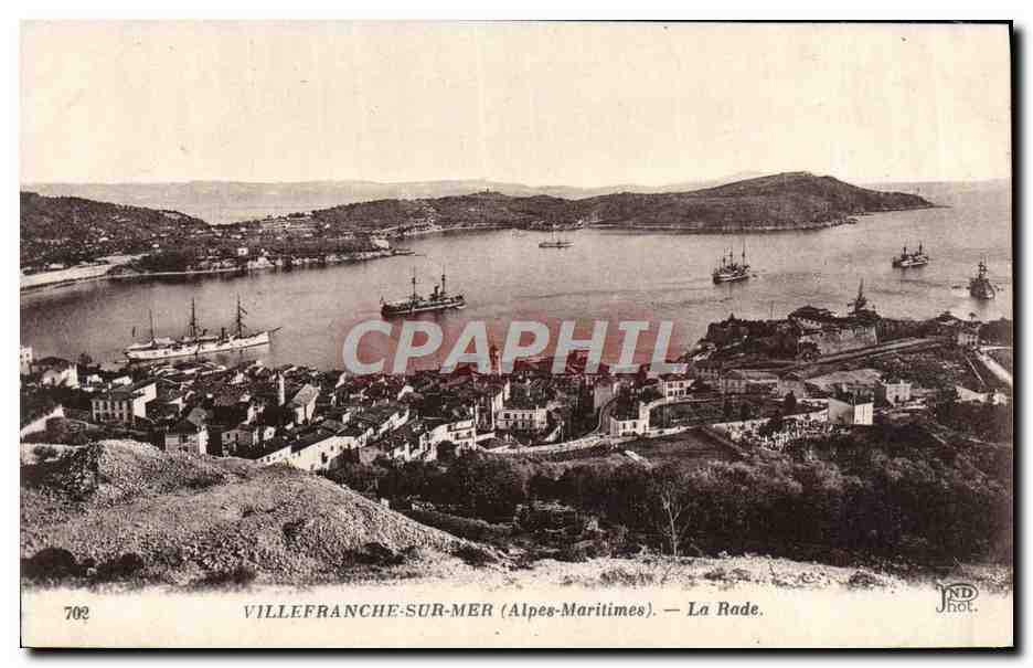 CPA Villeferanche Sur Mer La Rade Bateaux