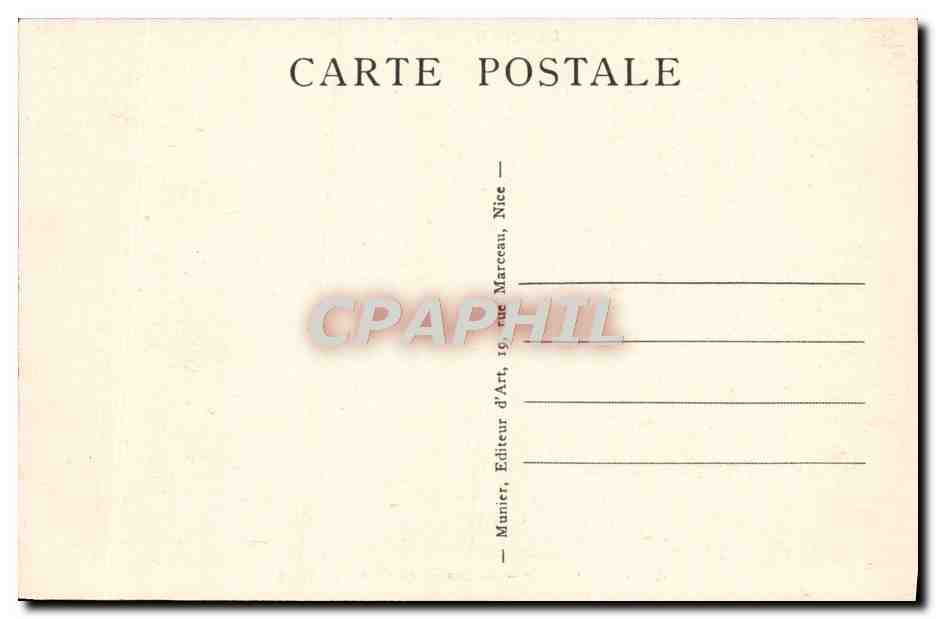 Monte-Carlo — Le Casino et l'Hôtel de Paris — Munier, Nice — Rückseite