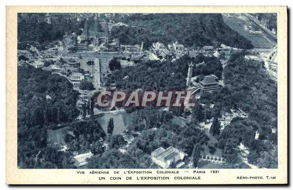 CPA Exposition Coloniale Internationale De Paris 1931 Vue aerienne Un coin de l'exposition