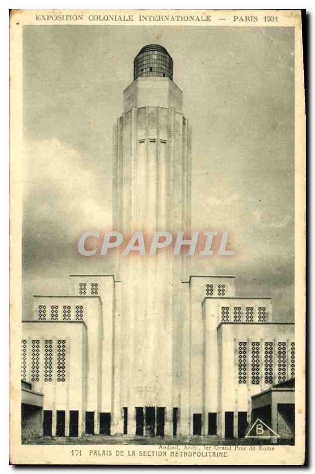 CPA Exposition Coloniale Internationale De Paris 1931 palais de la section metropolitaine