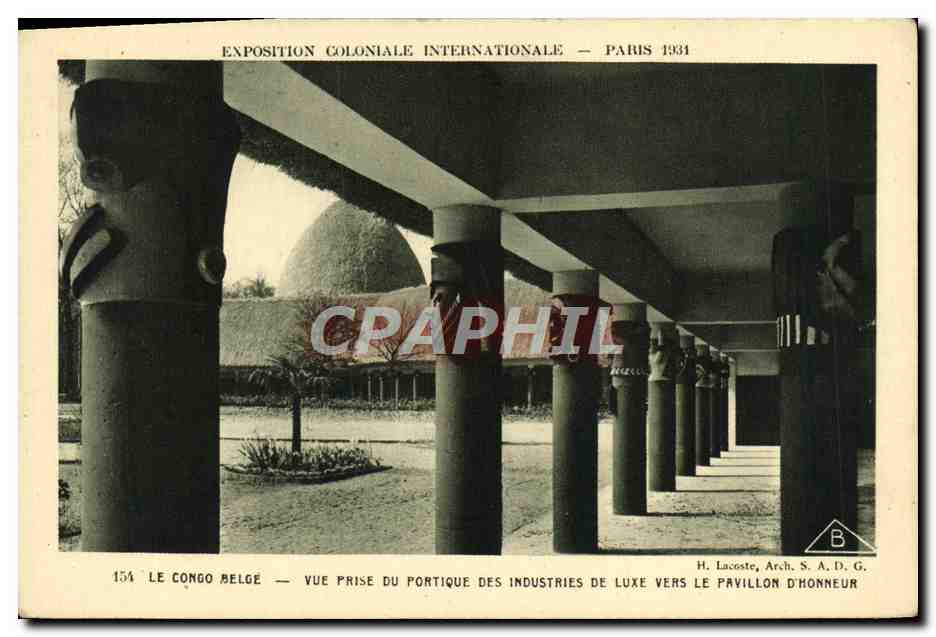 CPA Exposition Coloniale Internationale De Paris 1931 Le Congo belge Vue prise du portique des industriels de luxe