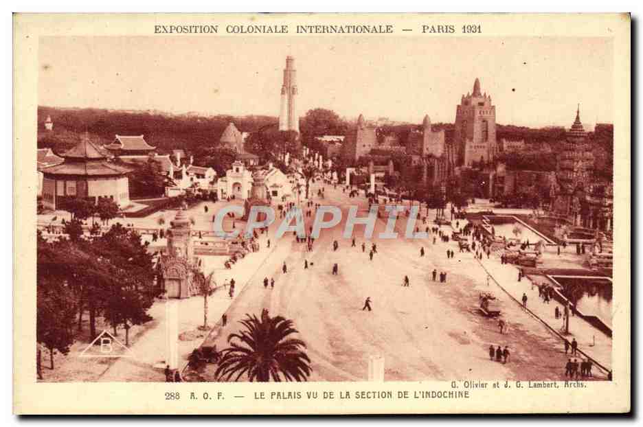 CPA Exposition Coloniale Internationale De Paris 1931 AOF Le palais vu de la section de l'Indochine