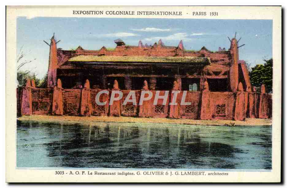 CPA Exposition Coloniale Internationale De Paris 1931 AOF Le restaurant indigene 