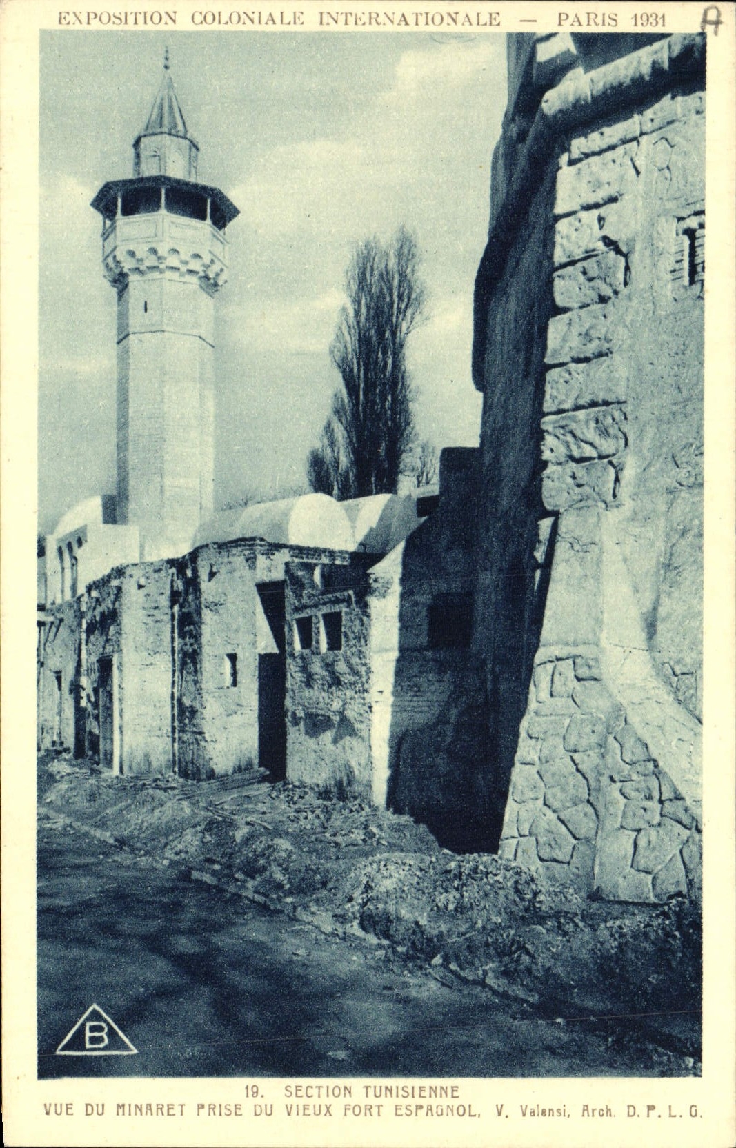CPA Exposition Coloniale Internationale Paris 1931 Vue du minaret prise du vieux port espagnol 