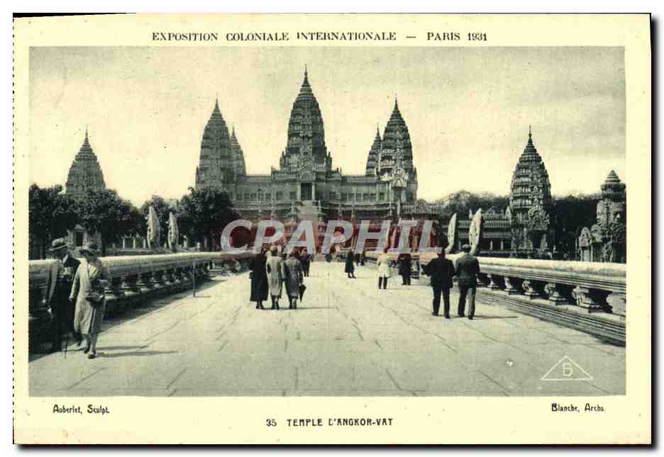 Temple d'Angkor-Vat — Exposition Coloniale Internationale — Paris 1931 — Aberlet, Sculpt. — Blanche, Archs.