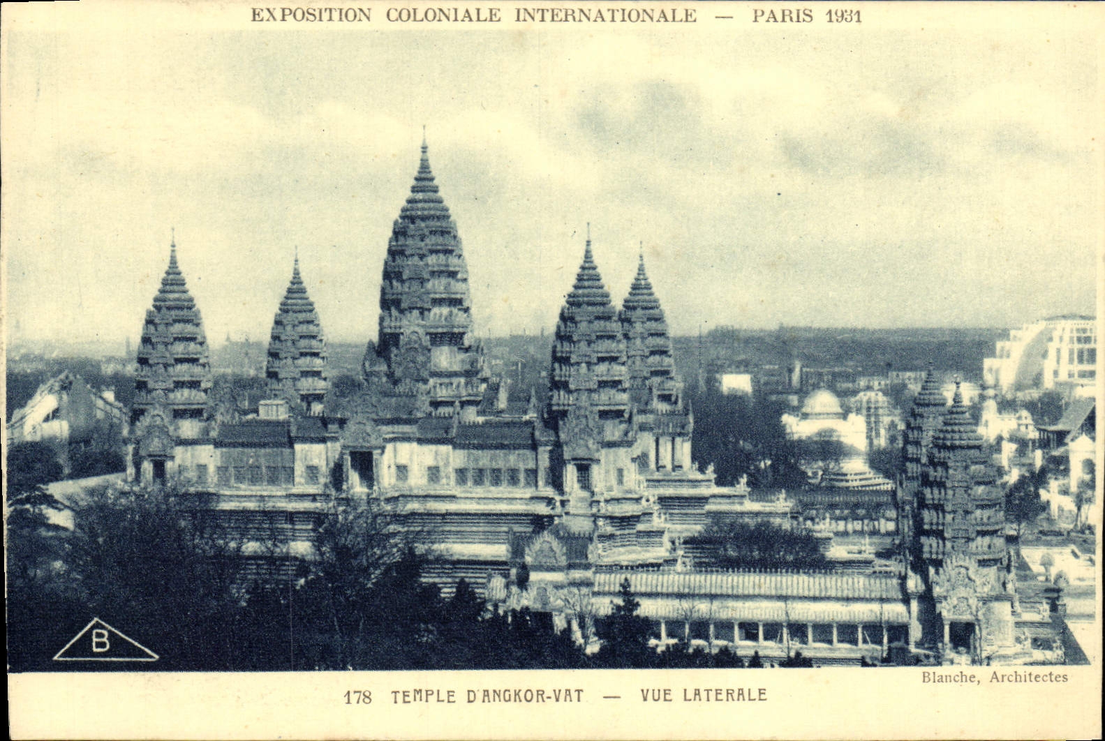 CPA Exposition Coloniale Internationale Paris 1931 Temple d'Angkor Vat