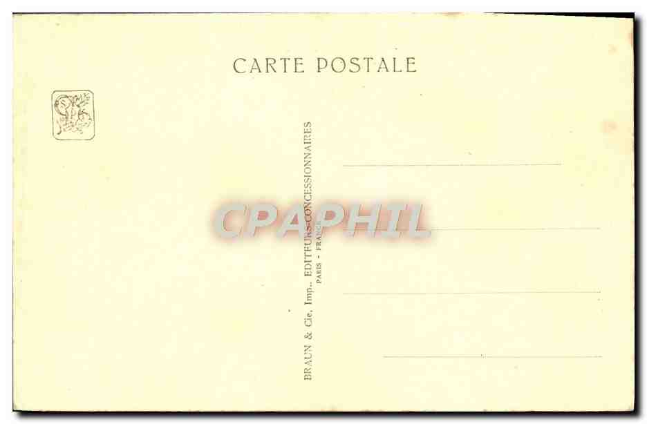 CPA Exposition Coloniale Internationale Paris 1931 Temple d'Angkor Vat Lion et tour — Rückseite